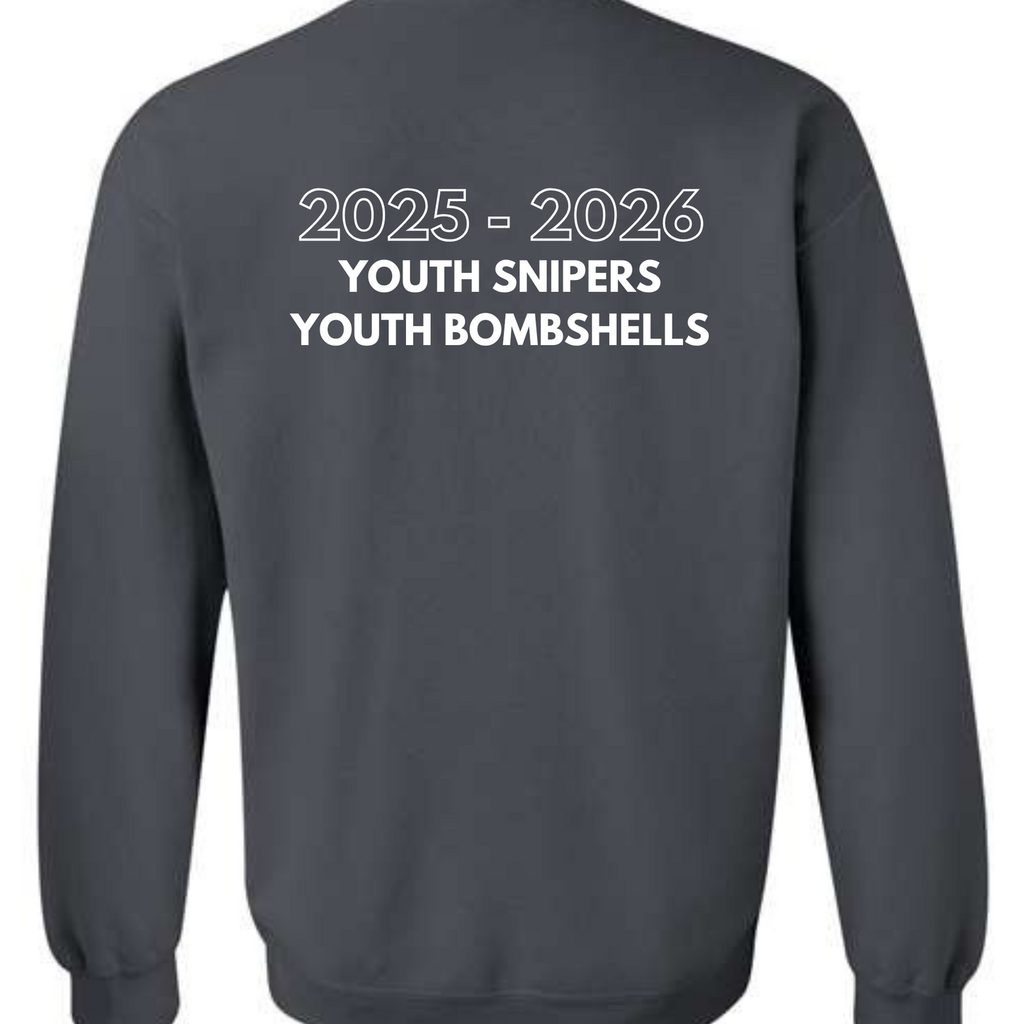Dark Gray United Logo - Tee or Crew - FRONT & BACK