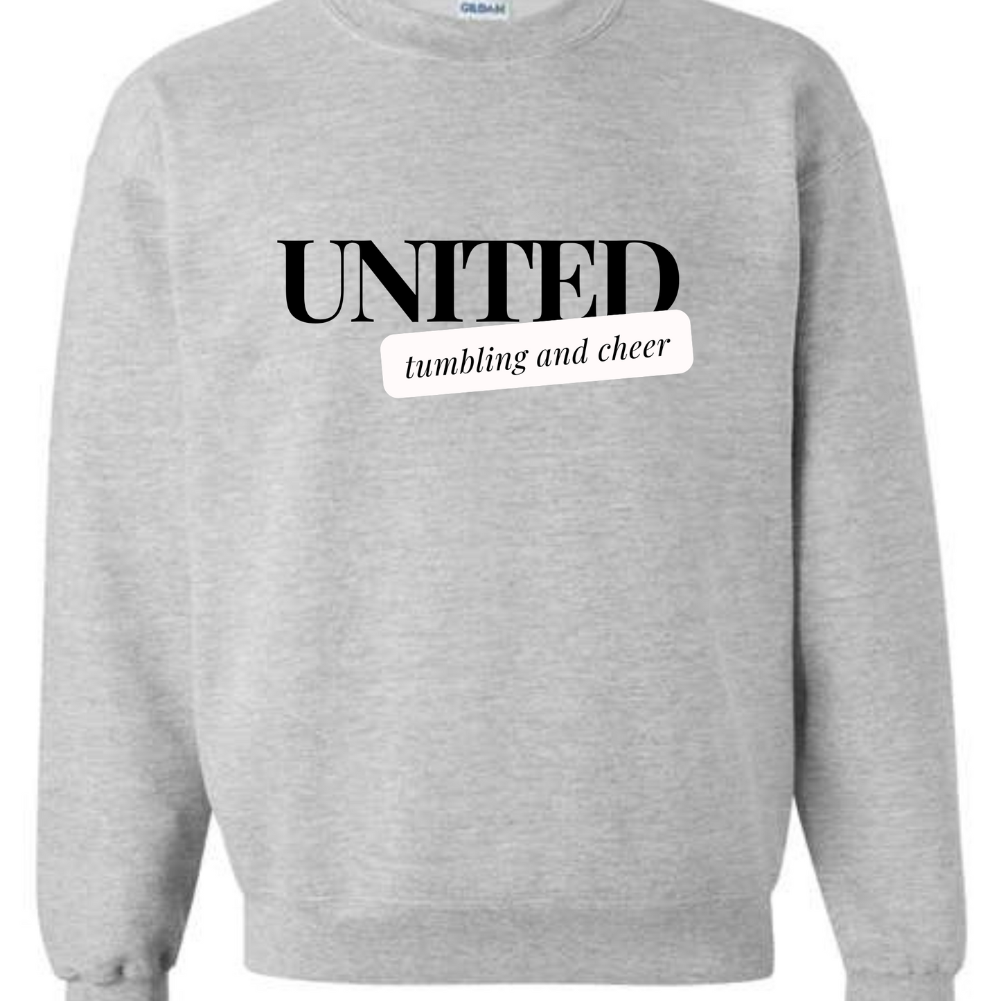 Light Gray United Script - Tee or Crew