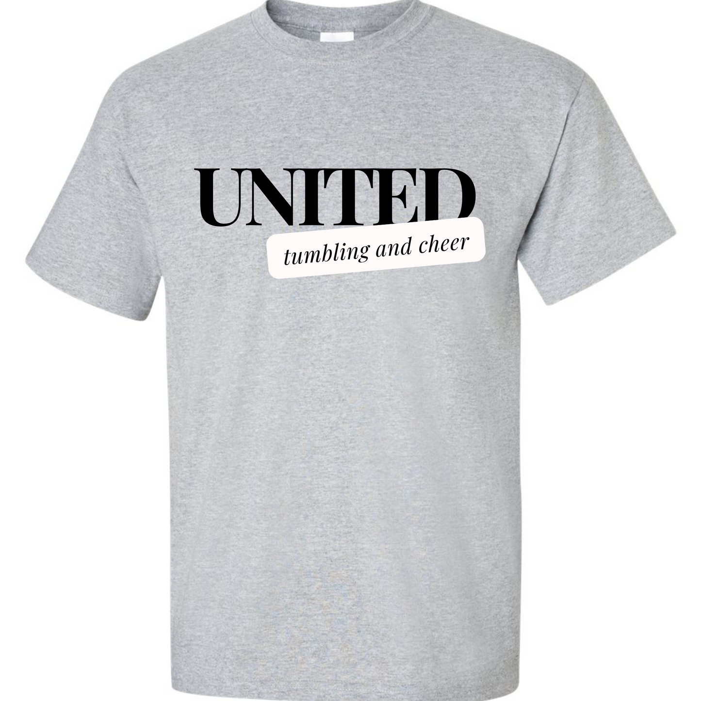 Light Gray United Script - Tee or Crew