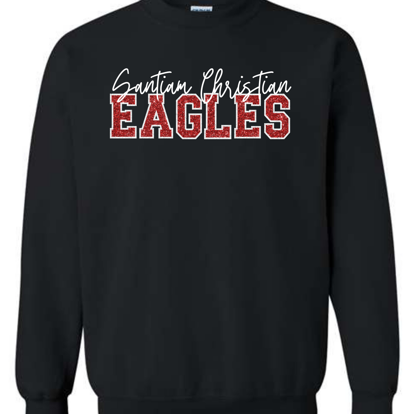 EAGLES FAUX SPARKLE - TEE, CREW OR HOODIE