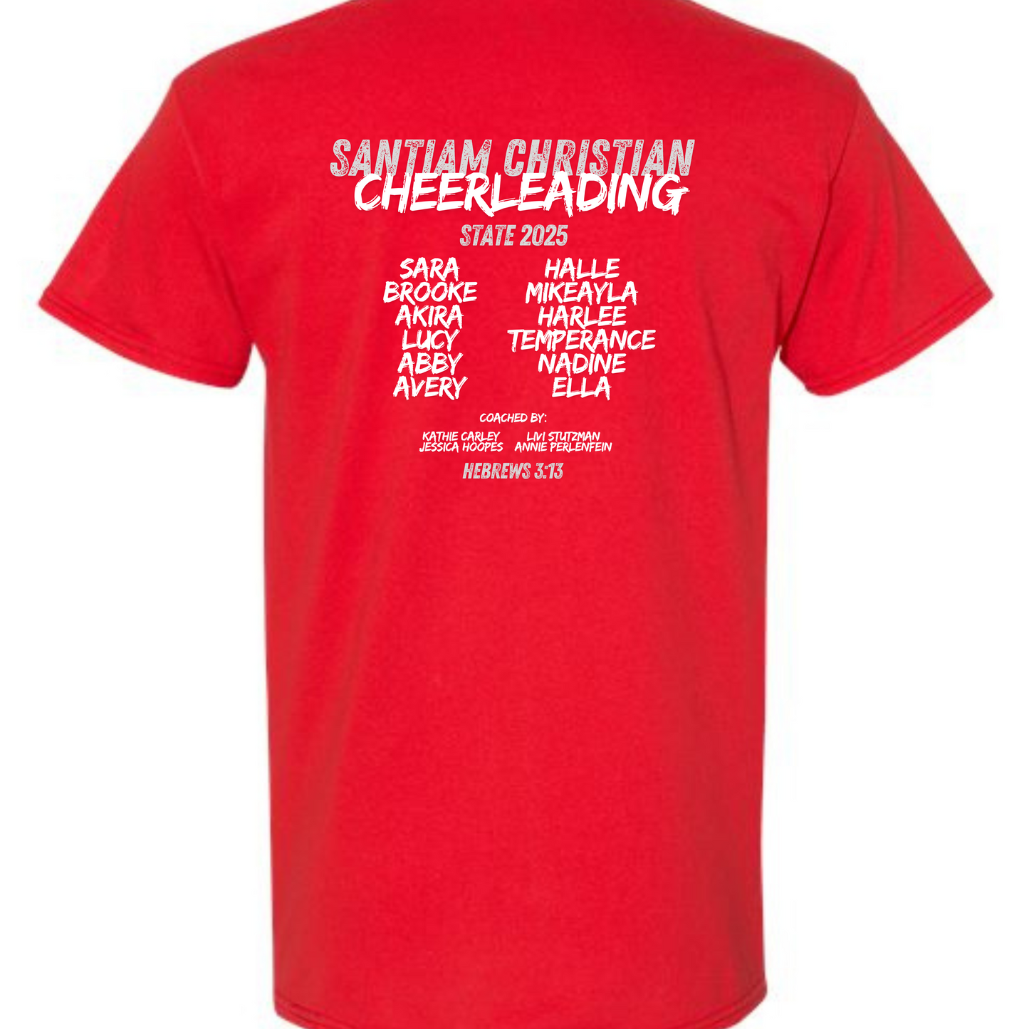 SC CHEER STATE '25 - RED GILDAN TEE - ORDER BY 1/24
