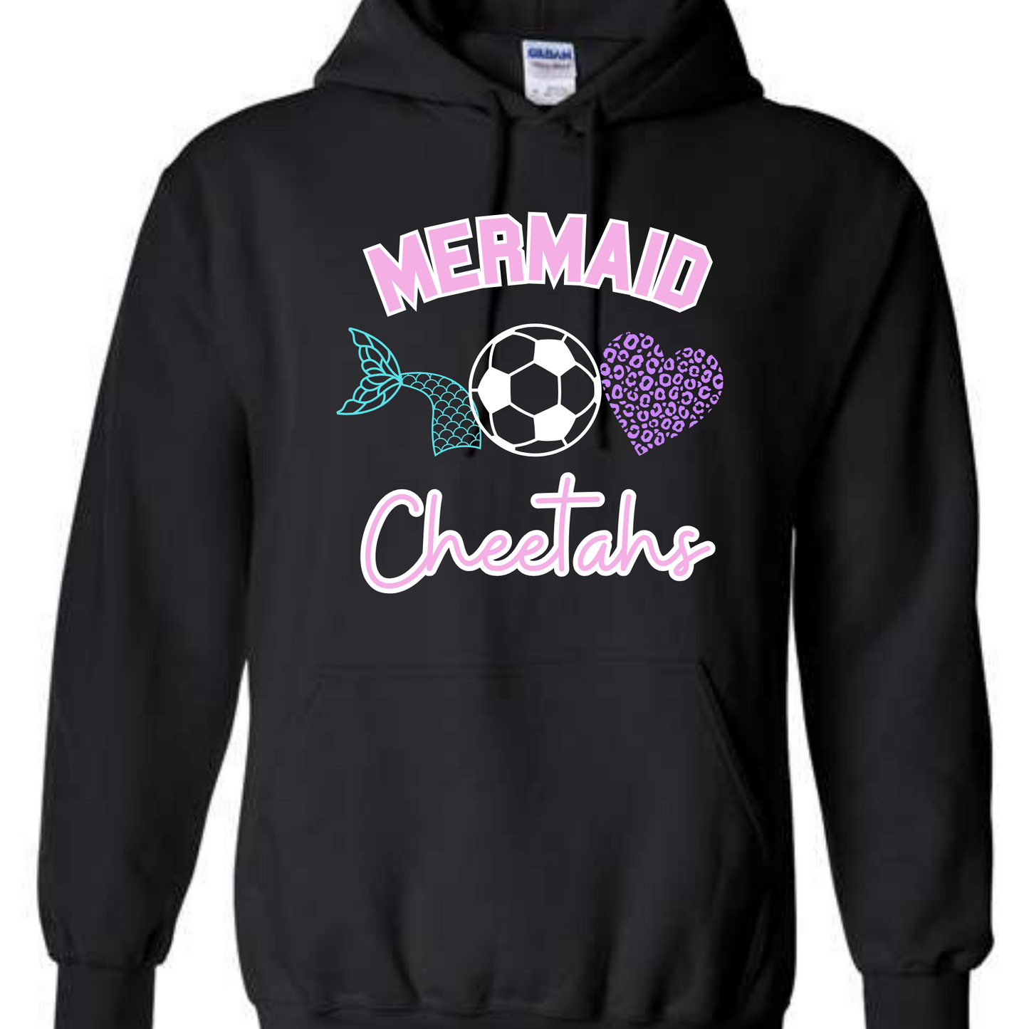 Mermaid Cheetahs - TEE, CREW OR HOODIE