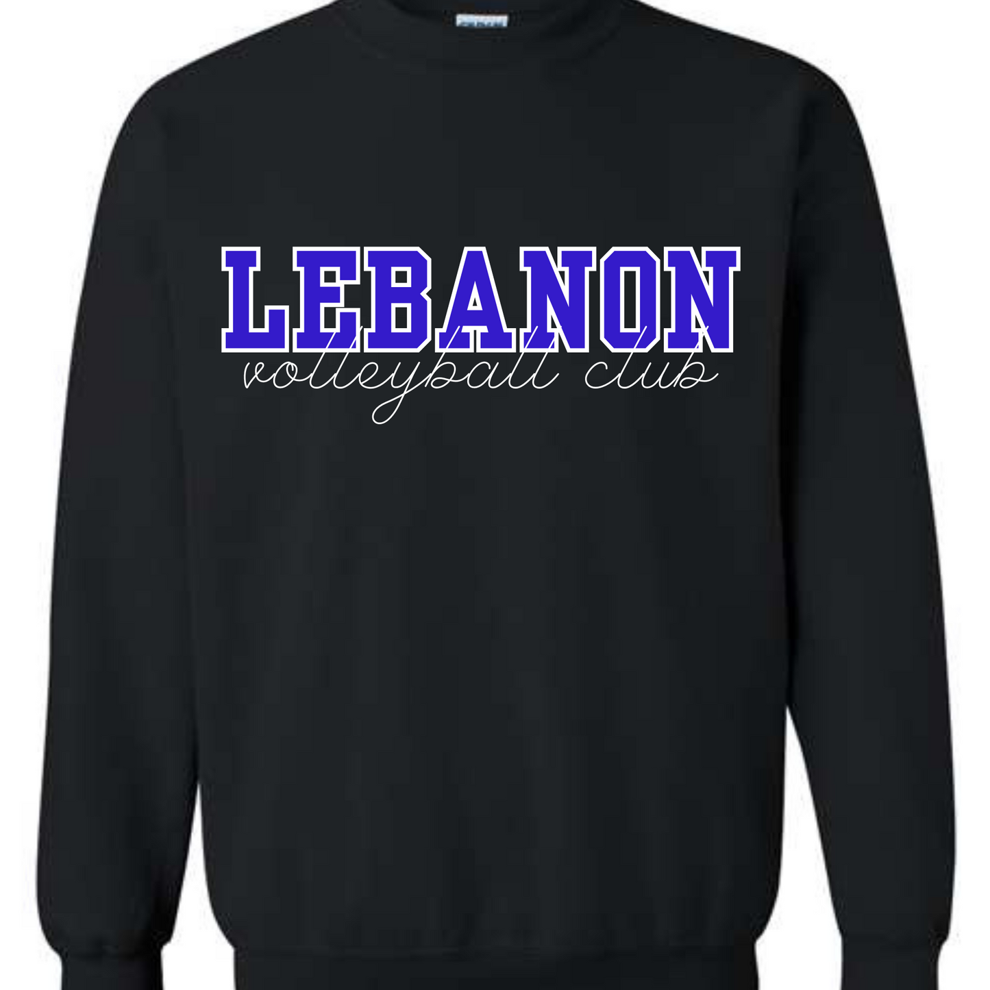 LEBANON VOLLEYBALL CLUB - BLACK CREWNECK