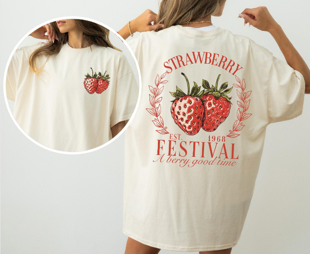 STRAWBERRY FEST ADULT TEE