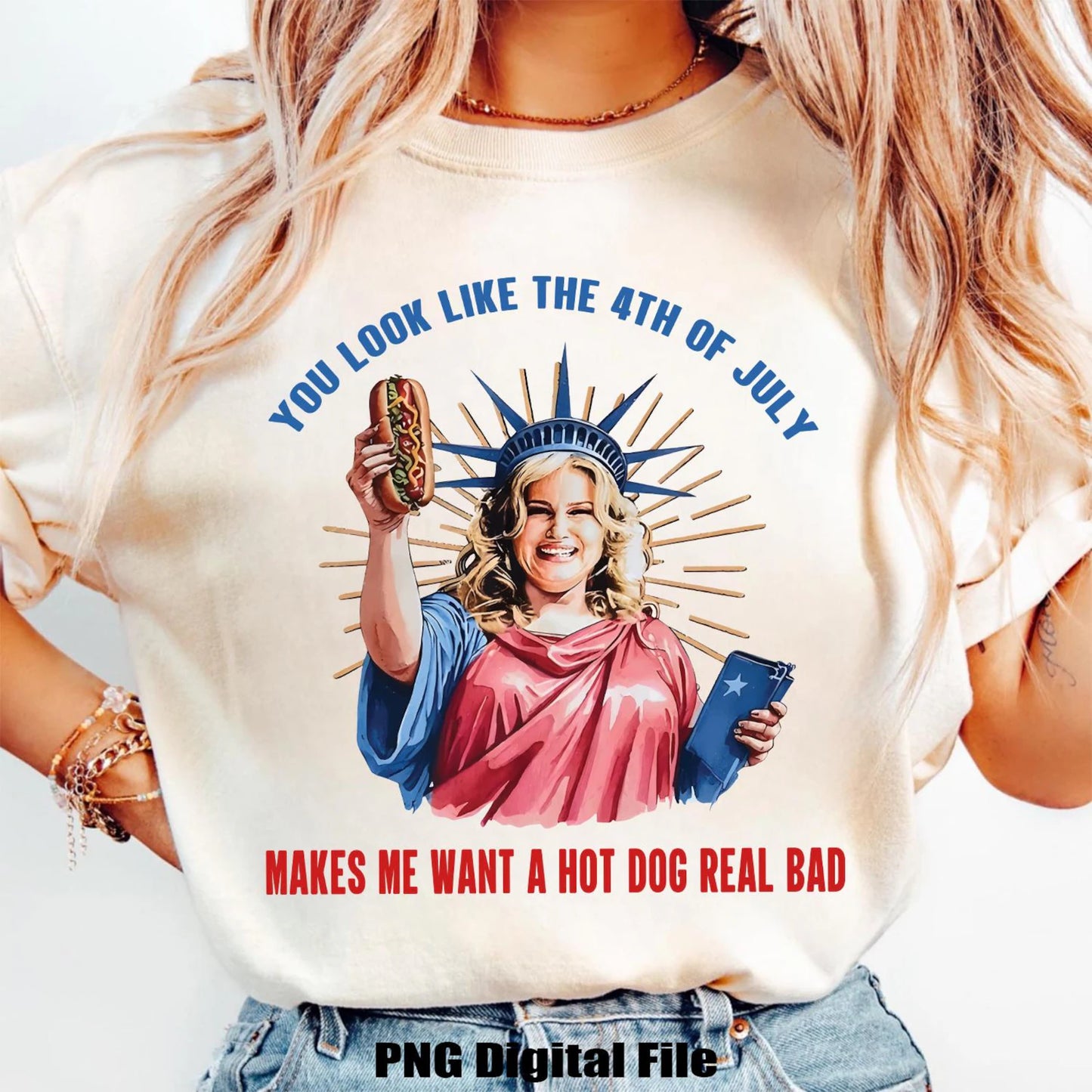 MAKES ME WANT A HOT DOG REAL BAD - TEE OR CREW
