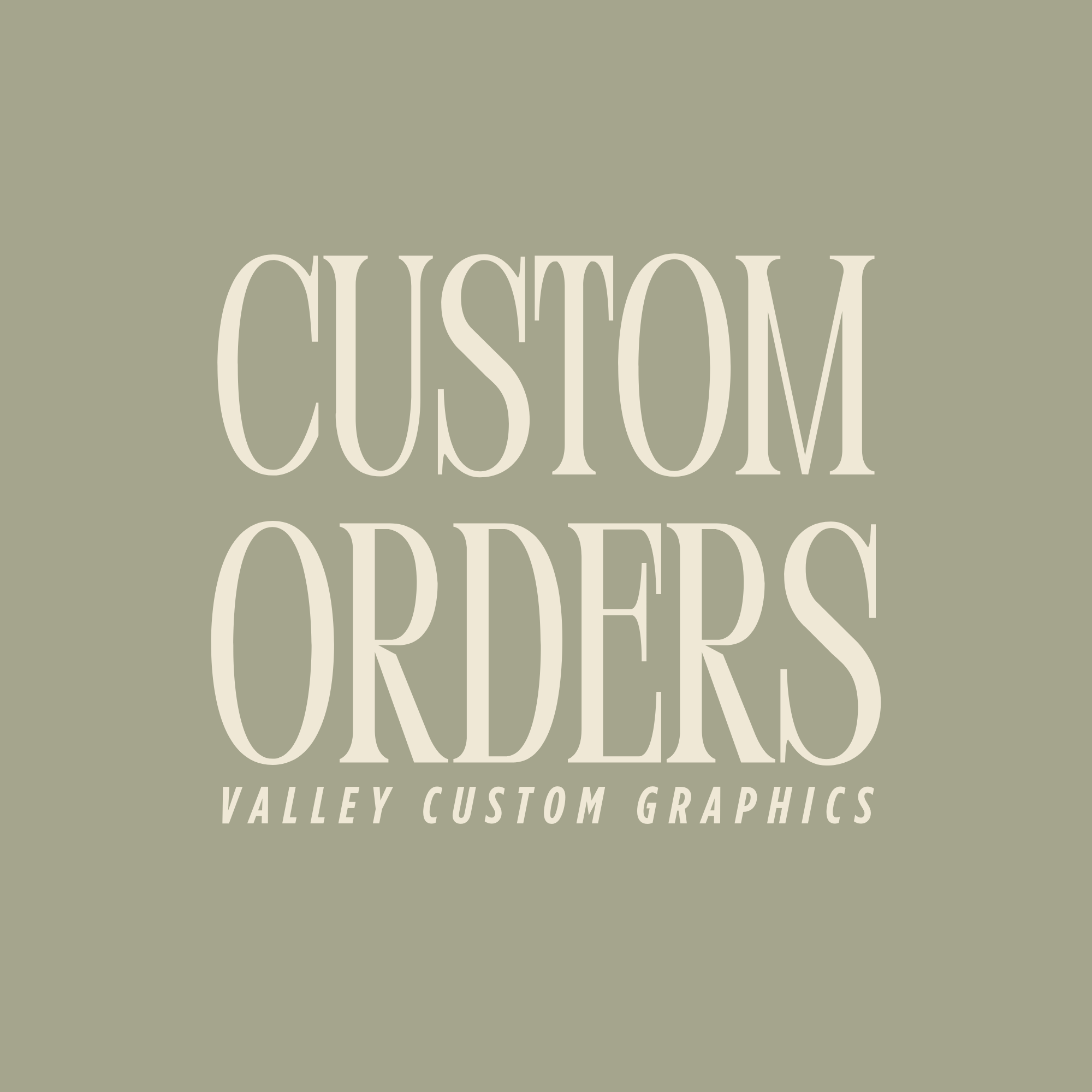Custom Orders
