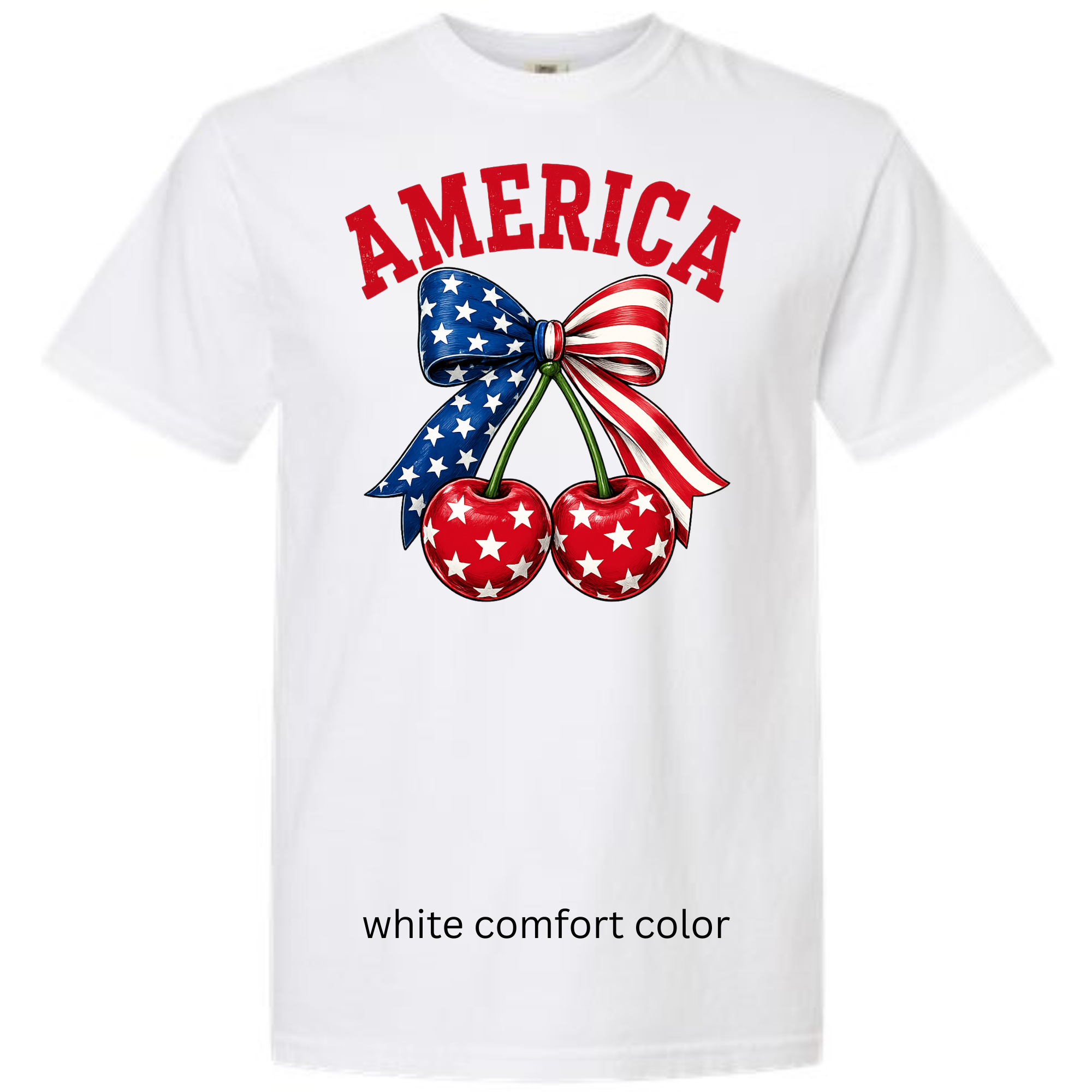AMERICA CHERRY BOWS - COMFORT COLOR TEE