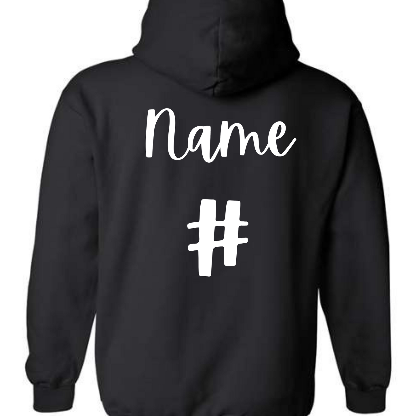 SENIOR SOFTBALL MOM - BLACK HOODIE
