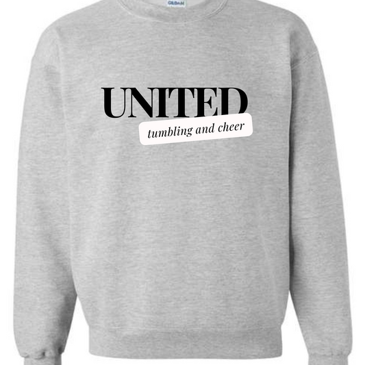 Light Gray United Script - Tee or Crew