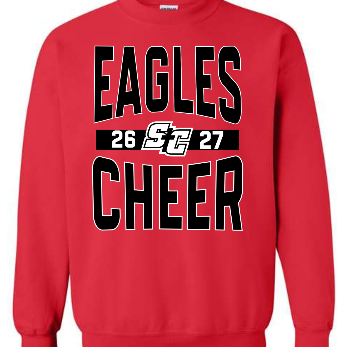 SC CHEER RED 26/27 - TEE, CREW OR HOODIE