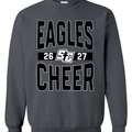 SC CHEER CHARCOAL GRAY 26/27 - TEE, CREW OR HOODIE