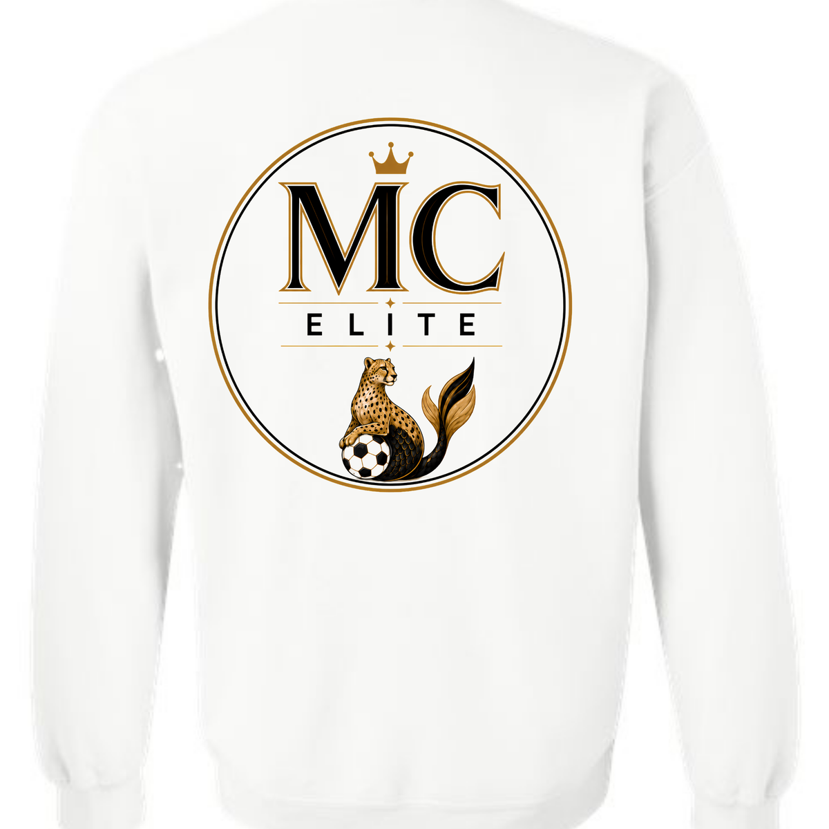 WHITE Mermaid Cheetahs - CREW OR HOODIE
