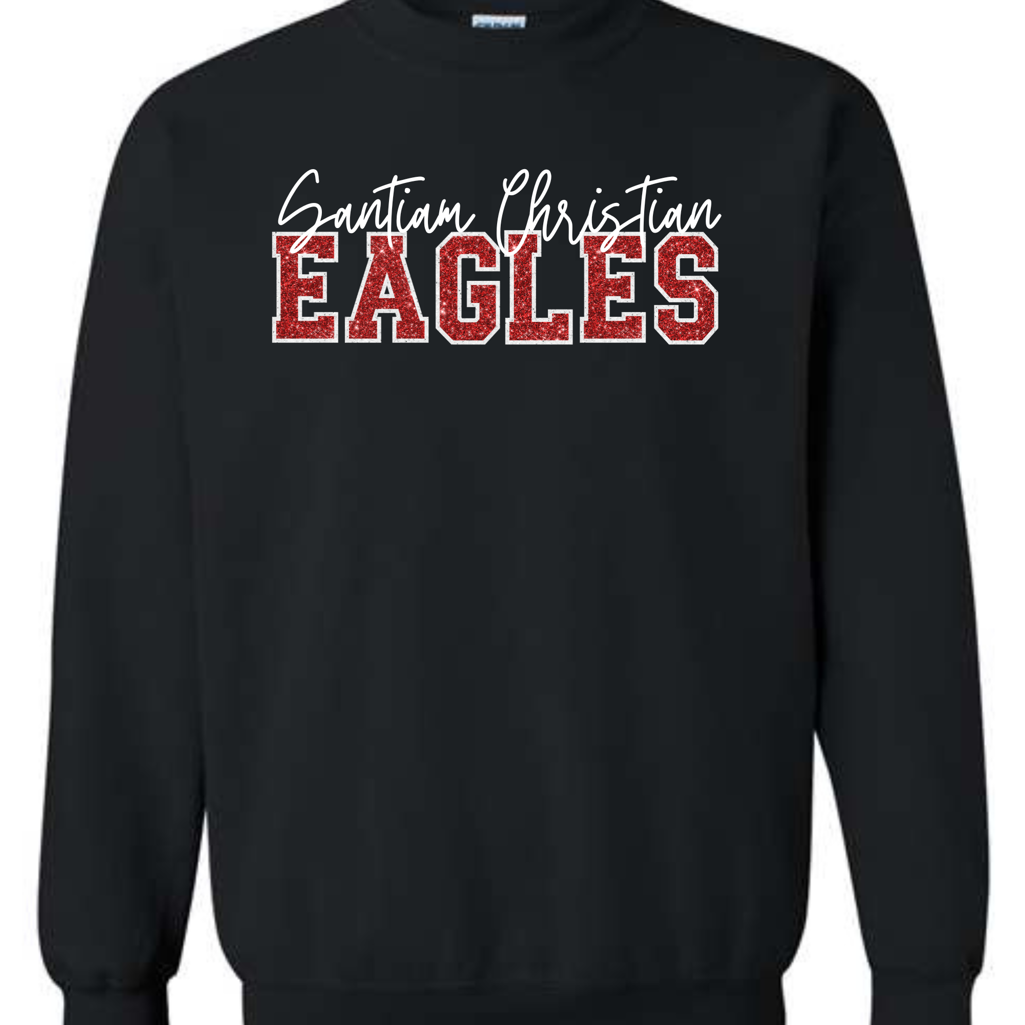 EAGLES FAUX SPARKLE - TEE, CREW OR HOODIE