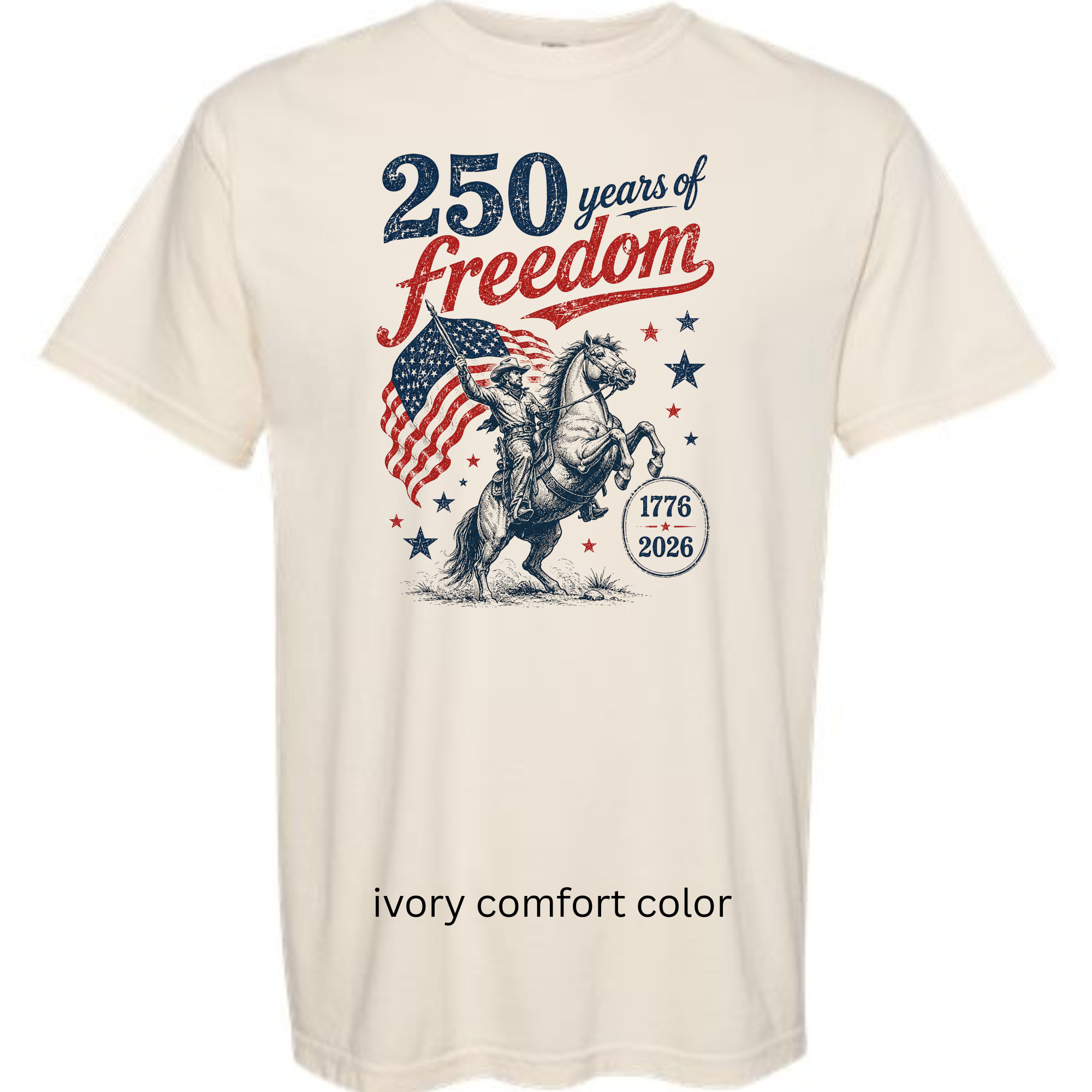 FREEDOM HORSE - COMFORT COLOR TEE