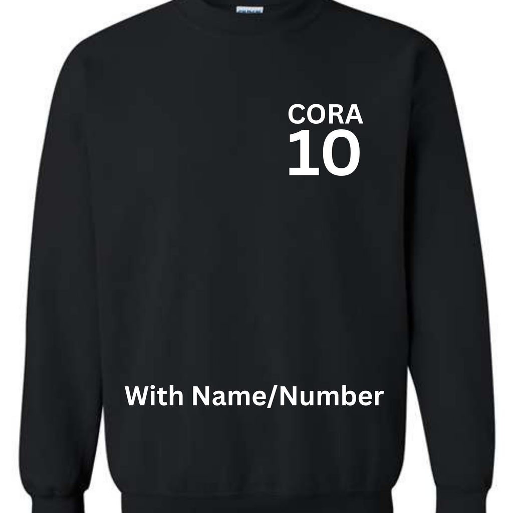 BLACK Mermaid Cheetahs - CREW OR HOODIE