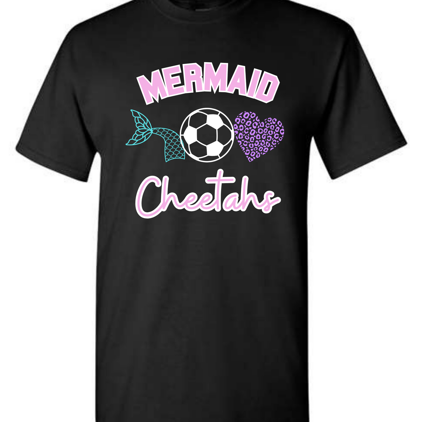 Mermaid Cheetahs - TEE, CREW OR HOODIE