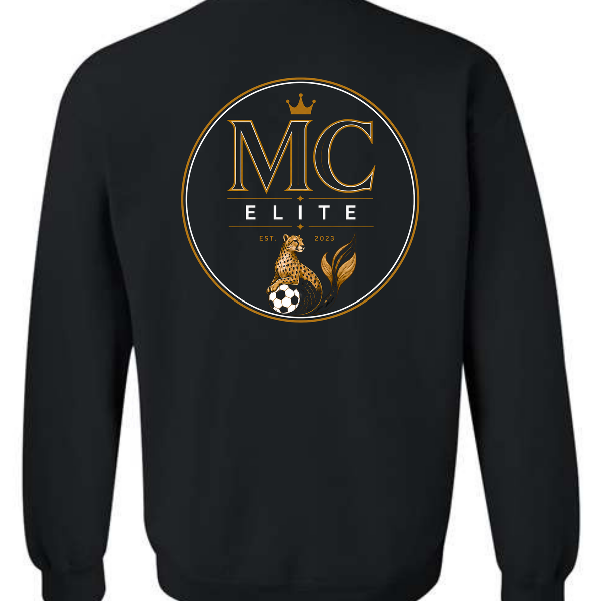 BLACK Mermaid Cheetahs - CREW OR HOODIE