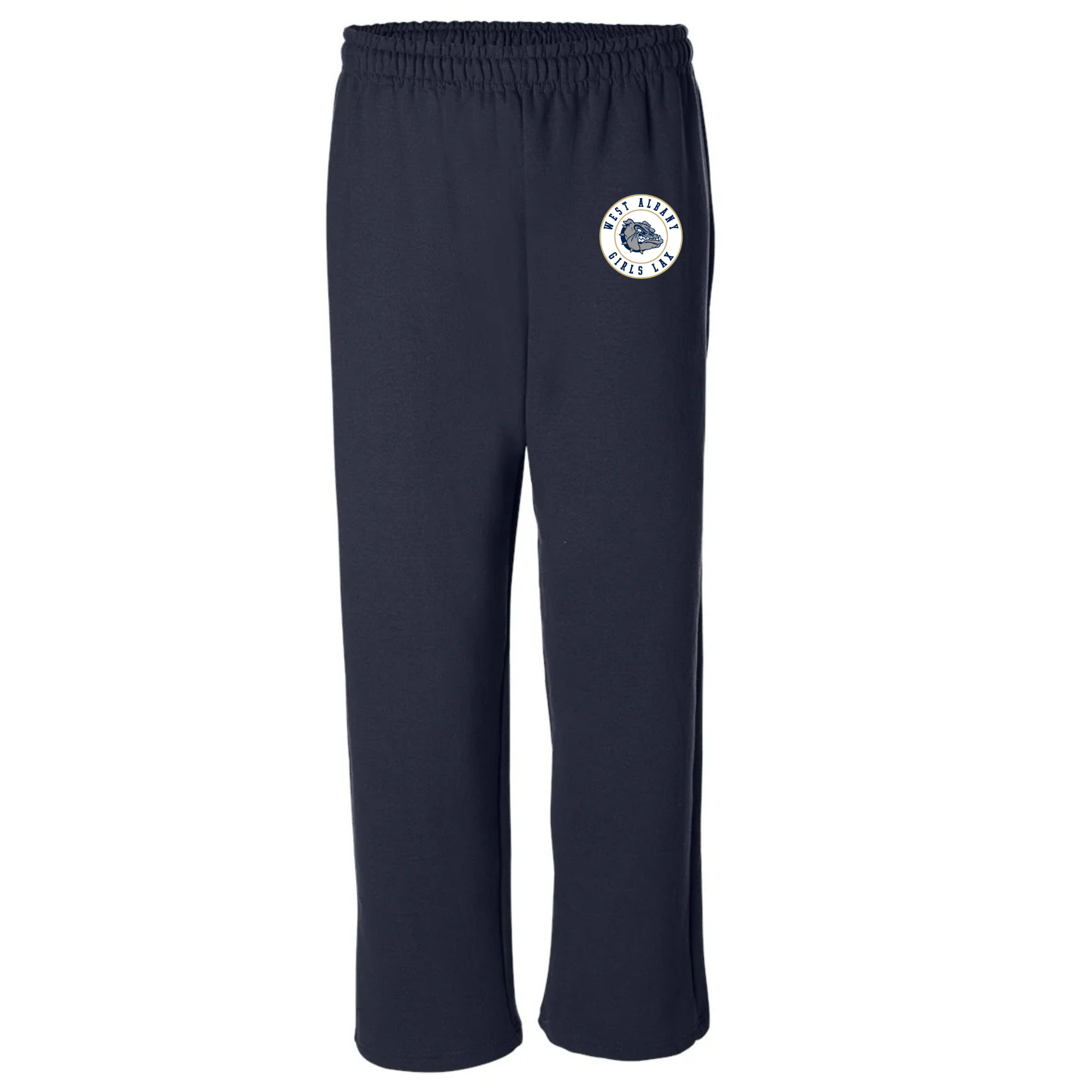 WEST ALBANY LACROSSE SWEATS - NAVY BLUE GILDAN SWEATPANTS