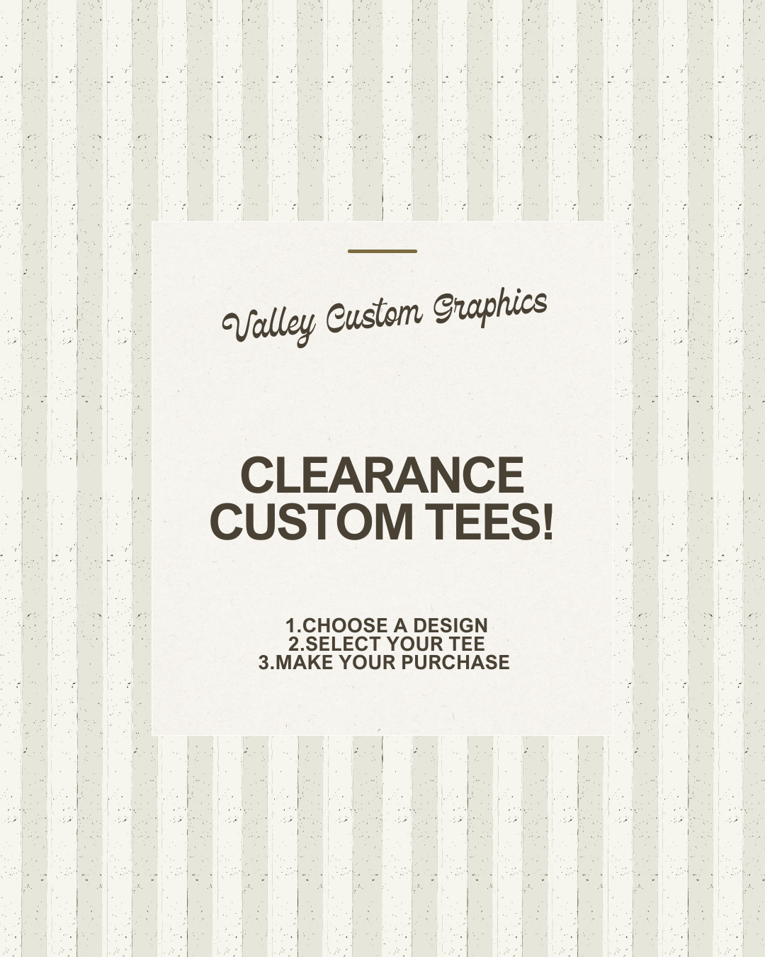 Custom Tee - Instagram Live