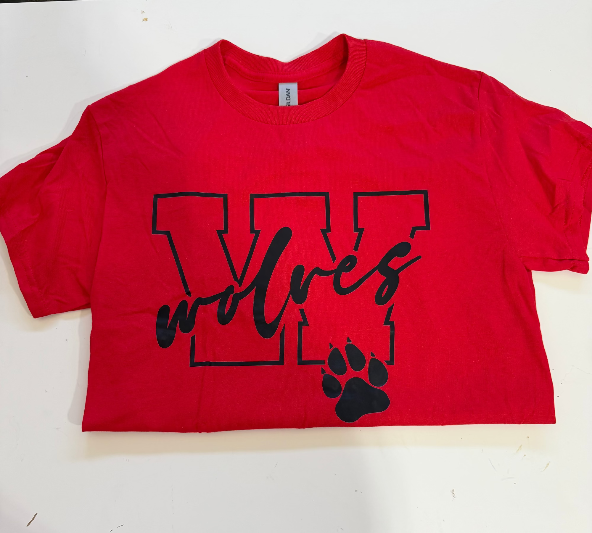 CLEARANCE SALE - RED WESTERN WOLVES TEE