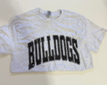 CLEARANCE SALE -  GRAY BULLDOG TEE W/ BLACK