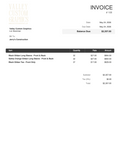 CUSTOM ORDER - JERRY'S CONSTRUCTION