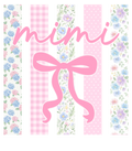 MIMI: PINK/BLUE STRIPE - DTF PRINT