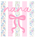 NANA: PINK/BLUE STRIPE - DTF PRINT