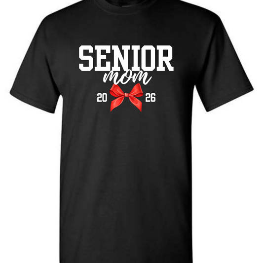 SENIOR MOM BOW - TEE, CREW OR HOODIE
