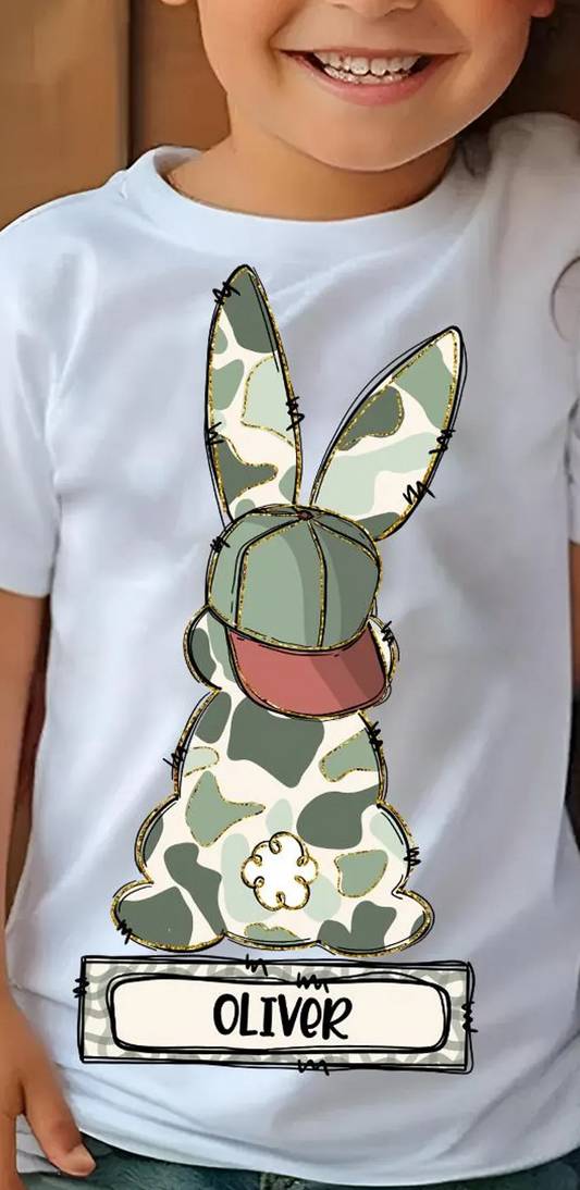 EASTER BUNNY CAMO - CUSTOM TEE OR CREW