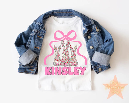 EASTER LARGE BOW - CUSTOM TEE OR CREW