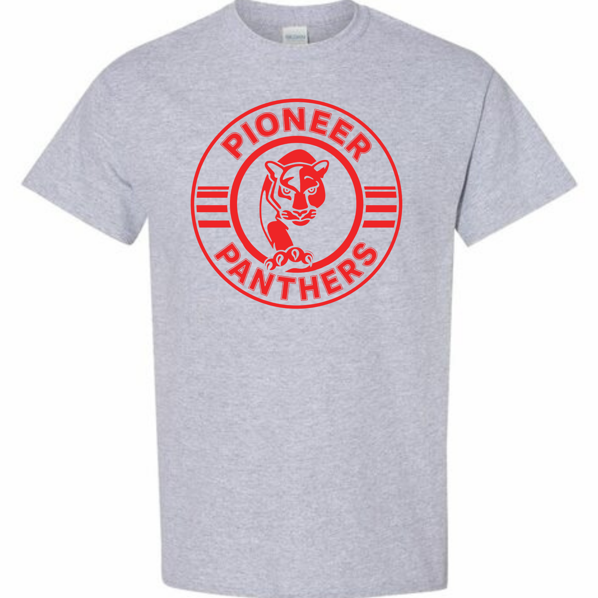 PIO PANTHERS CIRCLE LOGO - TEE, CREW OR HOODIE